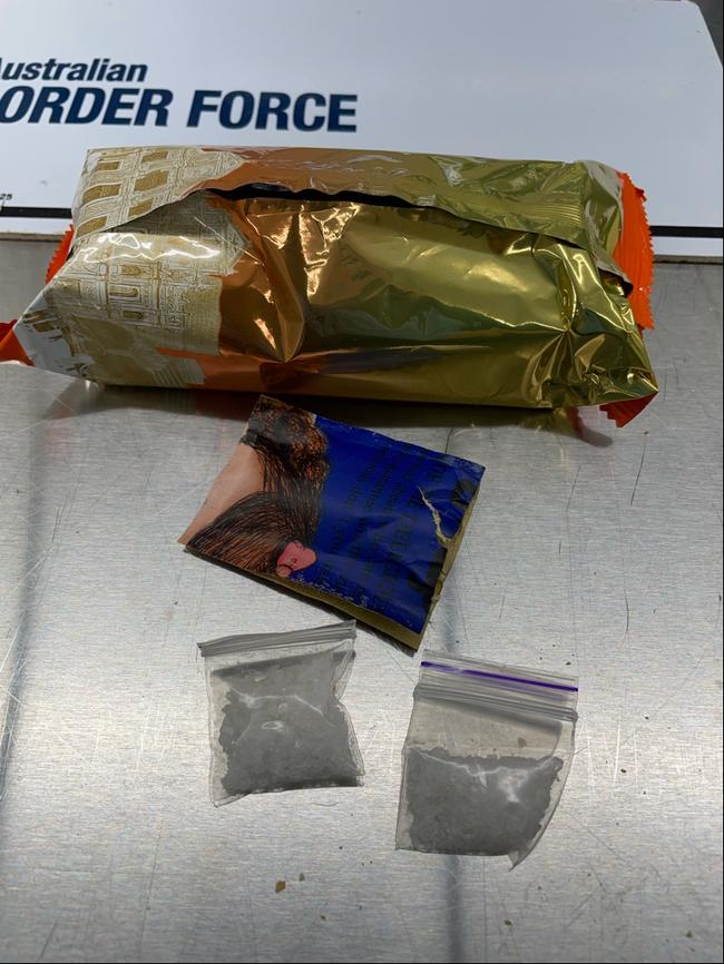 Methamphetamine seized from detainees within the immigration detention system. Picture: Supplied by the Australian Border Force