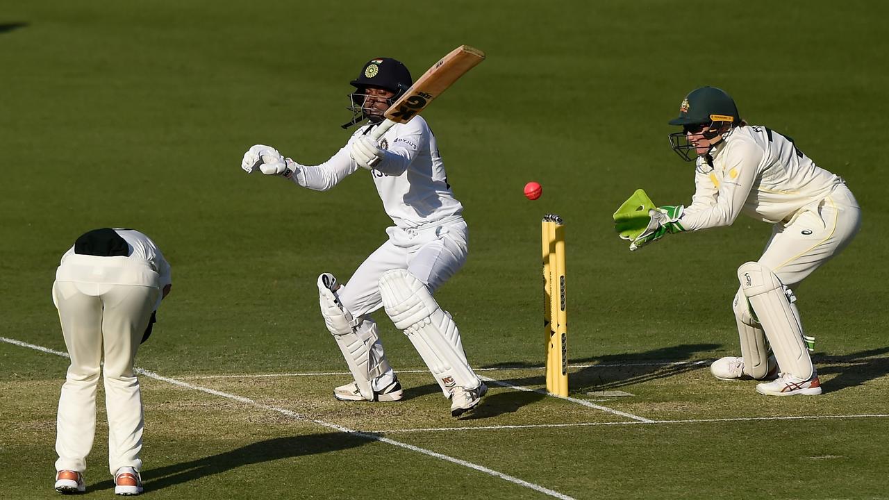 India have scored at a snail’s rate against Australia in their lone Test match. Photo: Getty Images