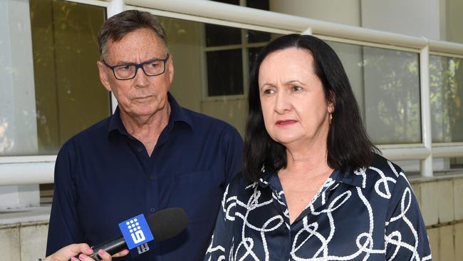 Territory Alliance's Terry Mills and Robyn Lambley. Picture Katrina Bridgeford.