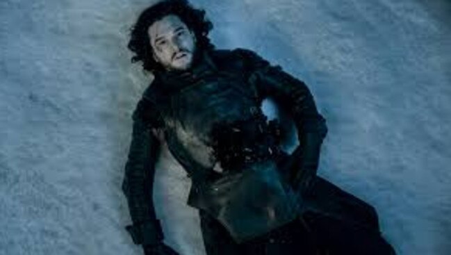 Jon Snow dies. Kind of.