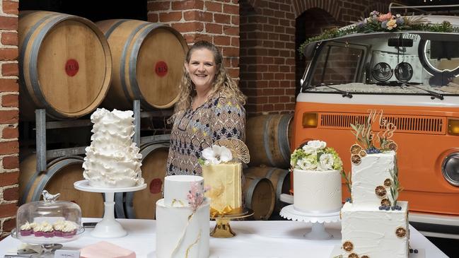 Redland Bay’s Cakes by Simone was voted the city’s best decorated cakes. Simone Weatherstone pictured here delivering wedding cakes to Sirromet Winery.