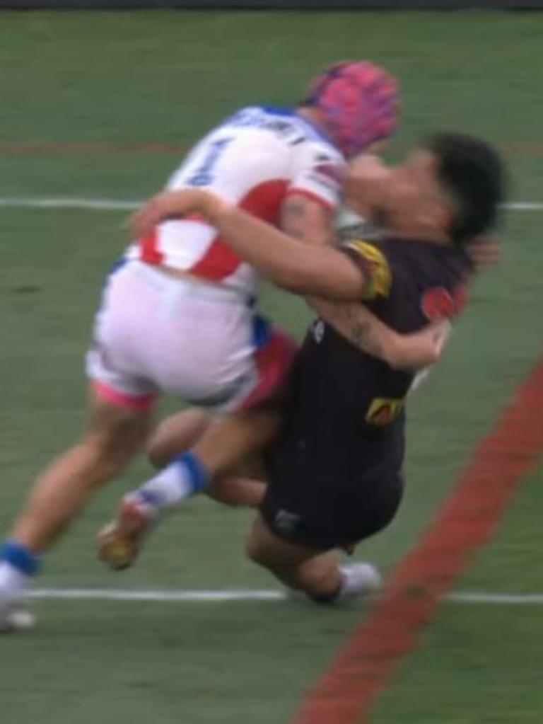 There was no contact to the head. Photo: Fox Sports