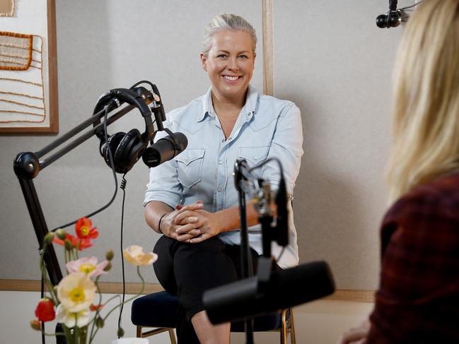 Former Sunrise co-host Samantha Armytage pictured at Made In Katana studios in Erskinville where she is recording a podcast series. Picture: Toby Zerna