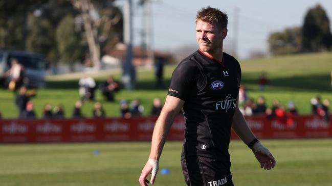 Michael Hurley moved well at Essendon training.