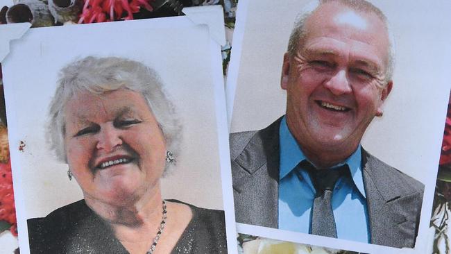 Funeral for Mary Lockhart and her son Greg Holmes (two of the three murdered in Wedderburn).