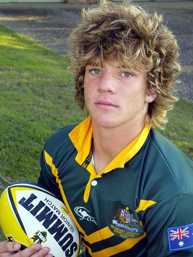 Josh McGuire in 2005 in his Australian representative gear.