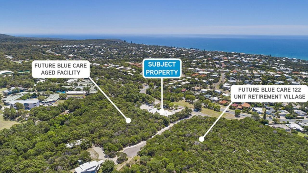 The marketing campaign to find a Sunrise Beach shops anchor tenant highlighted its key position next to the planned Blue Care aged care complex.