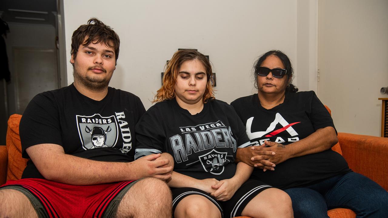 \Shanarra Bright's mother Lena-Rose, right, with brother Jerome Campbell and sister Jacinta Campbell. Picture: Pema Tamang Pakhrin