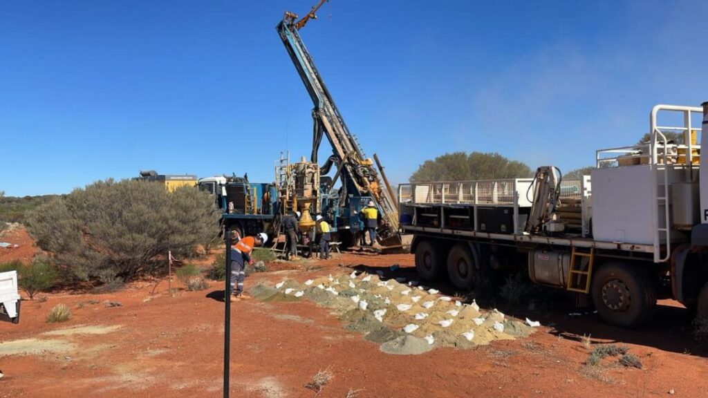 Drill rigs on site at Leonora South Gold project. Pic: Asra Resources.