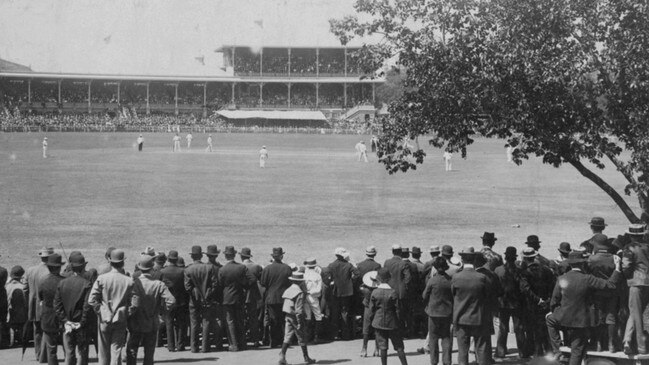 A cricket game in 1898 on the current MCG site. Picture: State Library of Victoria