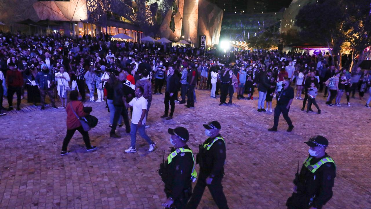 In Victoria, the start of 2021 was dubbed the “quietest New Year’s Eve police have seen in years”. Picture: Asanka Ratnayake/Getty Images