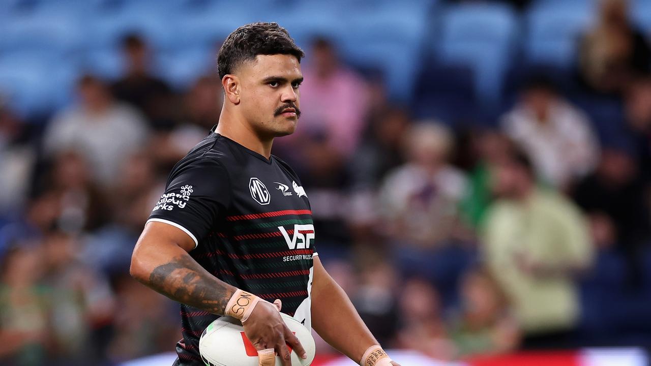 Latrell Mitchell of the Rabbitohs. Photo by Cameron Spencer/Getty Images.
