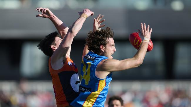 Ben King was held to four disposals and a behind against the Giants at the weekend. (Photo by Brett Hemmings/AFL Photos/via Getty Images)