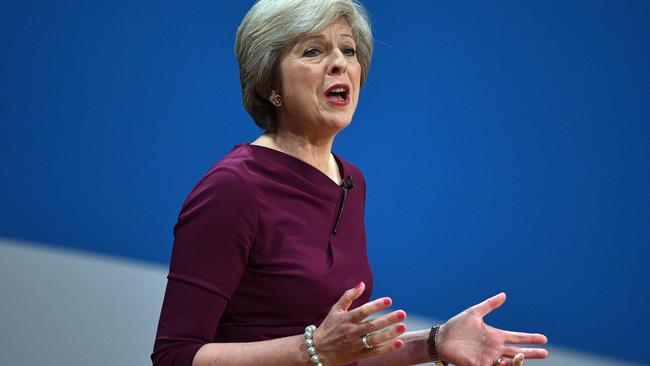 Prime Minister Theresa May is being urged to take a tough line in Brexit negotiations. Pic: Getty Images