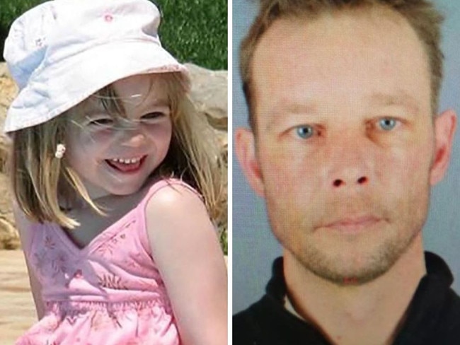 Madeleine_McCann and “Christian B”. Picture: Supplied