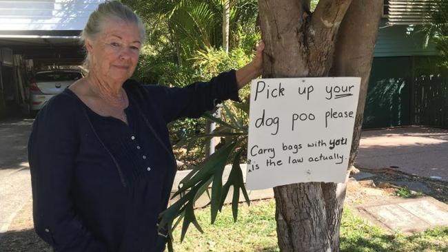 Jane Gage is sick of local dog owners letting their pets use her front yard as a toilet.