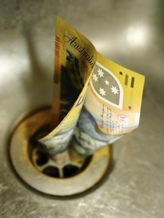 Watch your money go down the drain after taking this advice. Picture: iStock