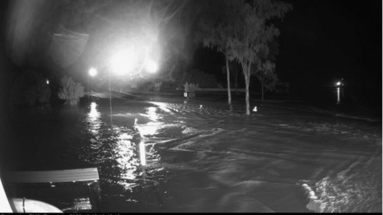 Flood cameras in the Central Highlands at 8pm Wednesday.