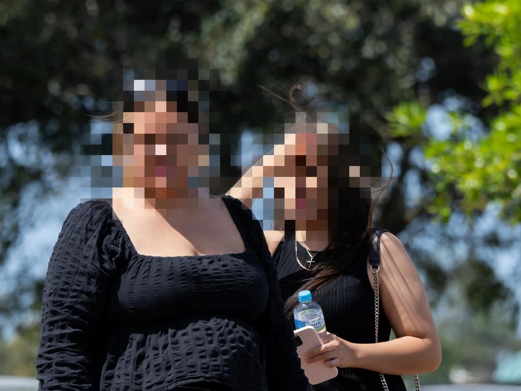 Supporters outside the Bundaberg Magistrates Court on December 5 after eight men arrested in relation to a record haul of cocaine appeared via video-link. Picture: Paul Beutel