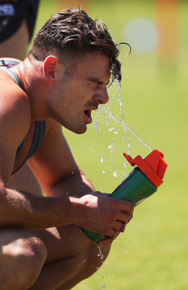 Stephen Coniglio cools down after the time-trial. Picture: Phil Hillyard