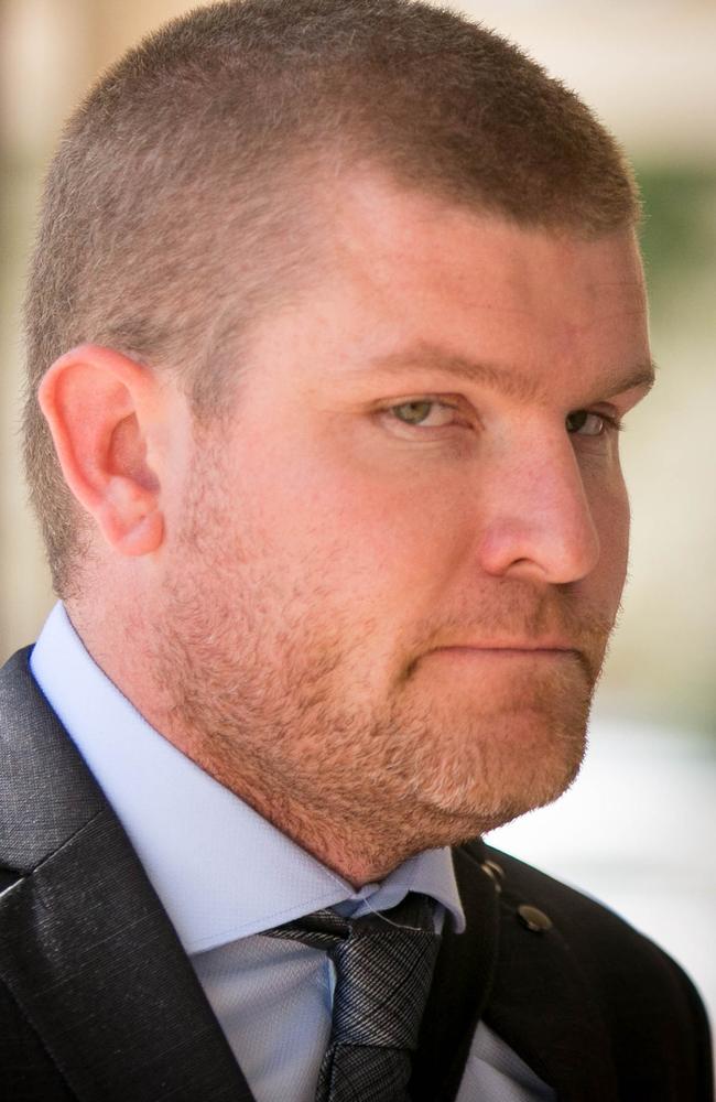 Bryn Jones from funeral insurer ACBFoutside the Royal Commission into Misconduct in the Banking, Superannuation and Financial Services Industry in Darwin on Tuesday. Picture: (AAP/Glen Campbell