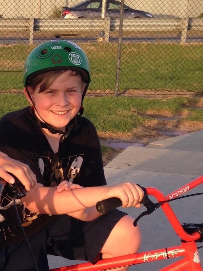 Lucasz Klosowski aged 14. He loved BMX bikes. Picture: Supplied by family