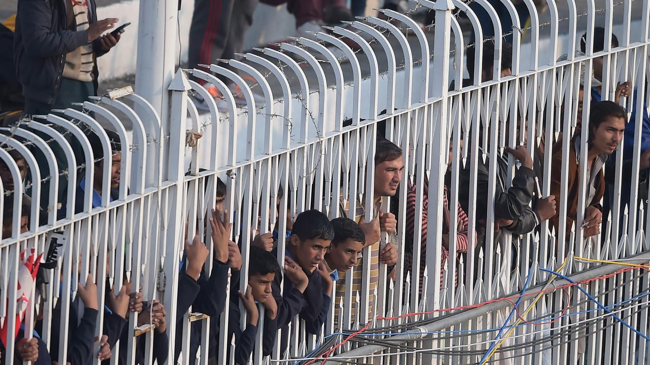 Spectators watch a Test between Pakistan and Sri Lanka in Rawalpindi Picture: AFP