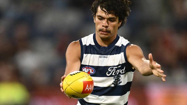 Geelong defender Lawson Humphries is getting ready for his second AFL season with Geelong. Picture: Quinn Rooney/Getty Images