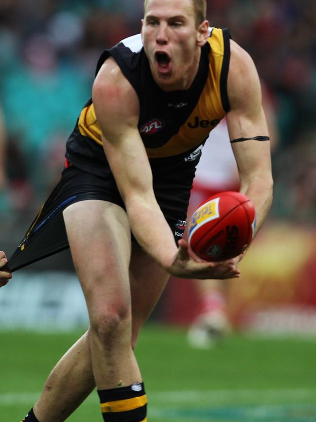 Donald’s Andrew Browne played for Richmond before heading bush to play.