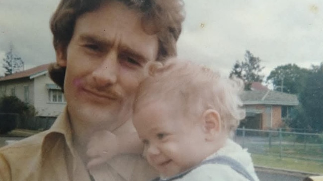 Toowoomba man Peter Weaver with one of his four children, Emma Gniel.