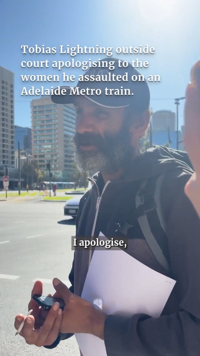 Adelaide Metro assault: Tobias Lightning apologises to victims