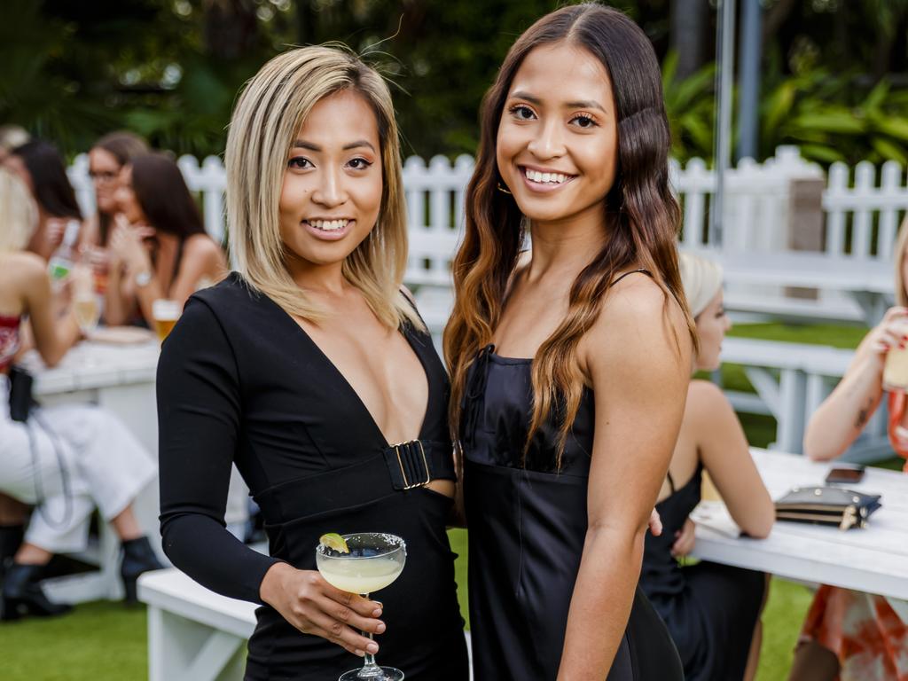 Monica De Luna and Veronica De Luna at the first night of The Star’s Garden Kitchen &amp; Bar's So-Cal on The Lawn. Picture: Adam Shaw