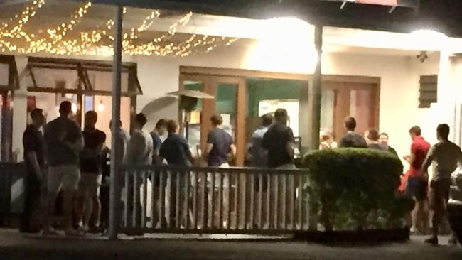 A Canungra woman has spotted a large group disregarding Government advice on coronavirus and gathering outside a restaurant.