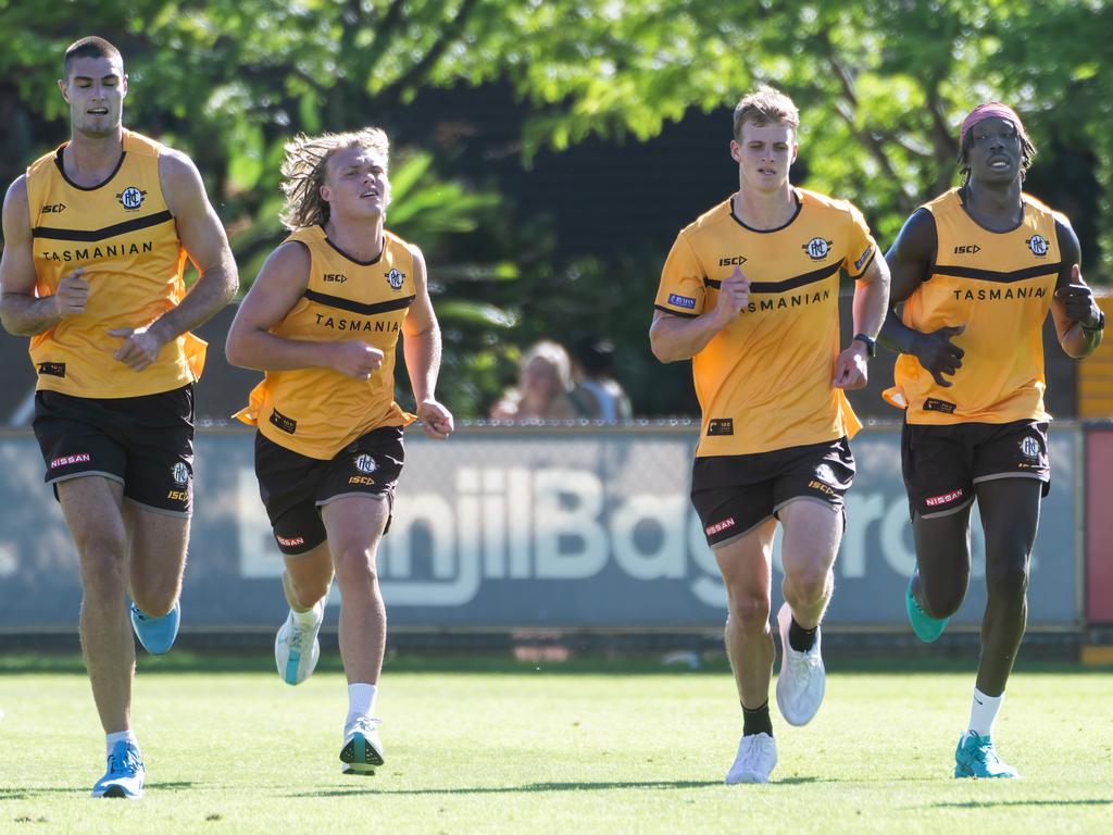 Hawthorn preseason training session at Waverley Park. Picture: Tony Gough