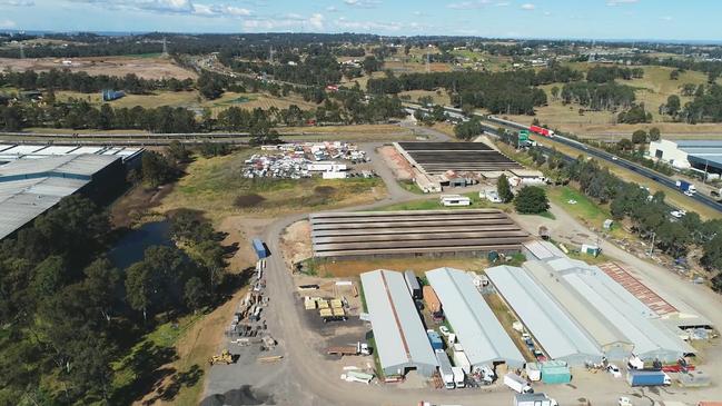 The site of the proposed Western Sydney Energy and Resource Recovery Centre by Cleanaway