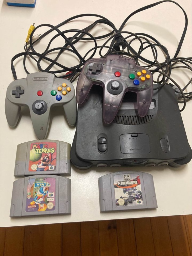 A Nintendo 64 console up for grabs.