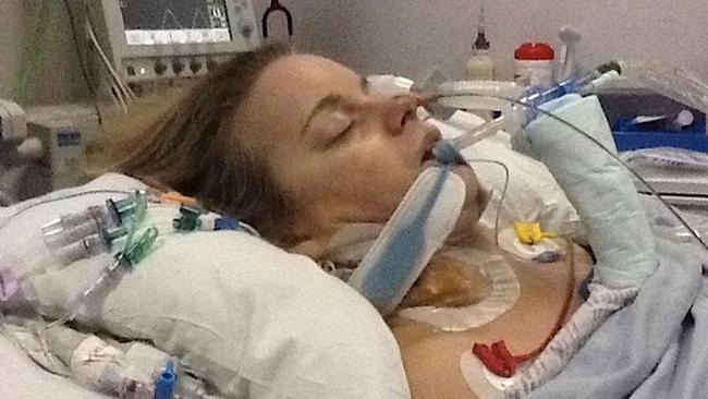 Hailey Terrell spent a total of five weeks in hospital.