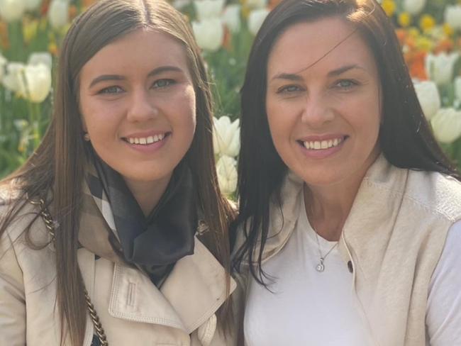 Brittany Higgins and Mum Kelly Higgins. Picture: Instagram