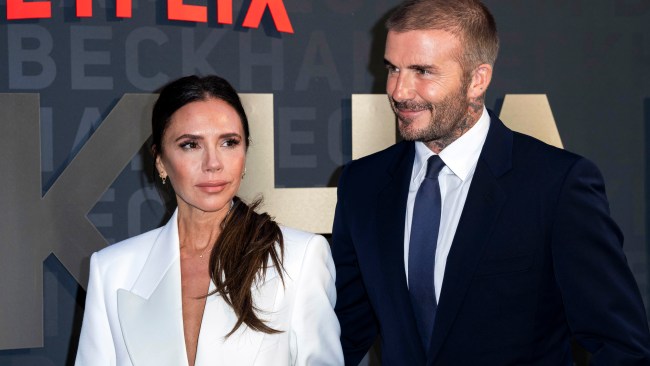 ‘Look what we found’: David and Victoria Beckham revisit iconic purple ...