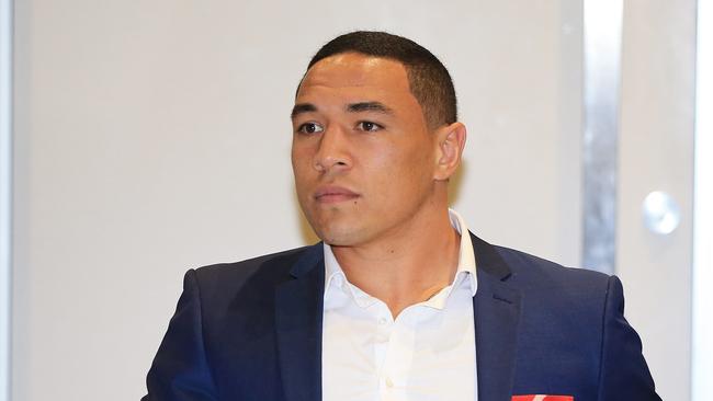 Tyson Frizell fronts NRL judiciary for touching a referee.