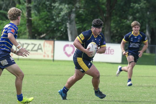 Queensland Premier Rugby action as Bond University Colts 1 vs. Easts Colts at Bond University. Picture: Glenn Campbell