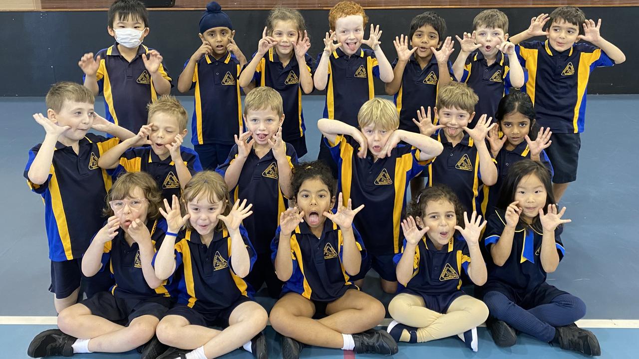 Moggill State School Prep Two: Back row: Aidan Wu, Kohinoor Singh, Morgan Fletcher, Archie Gibbons, Diyon Wijesinghe, Riley Collins and Alex Lawson. Middle row: Max Cordwell-Watt, Luca Mackey, Lachlan McCormac, Mason Egan, Ben Parsiani and Jessica Deepu. Front row: Ava Tyson, Zara Waite, Tashi Chand, Lilian Darwish and Rosie Ji. PHOTO: Penelope Pelecas