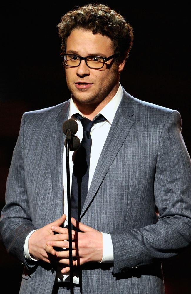 Seth Rogen onstage during The Grammys in 2011. Picture: WireImage