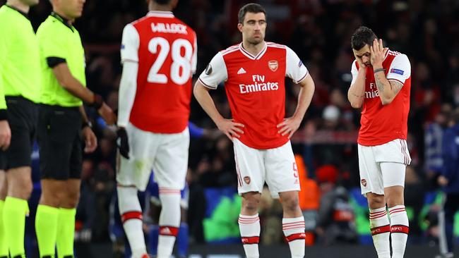 Arsenal players will remain in self isolation for 14 days. Picture: Getty Images