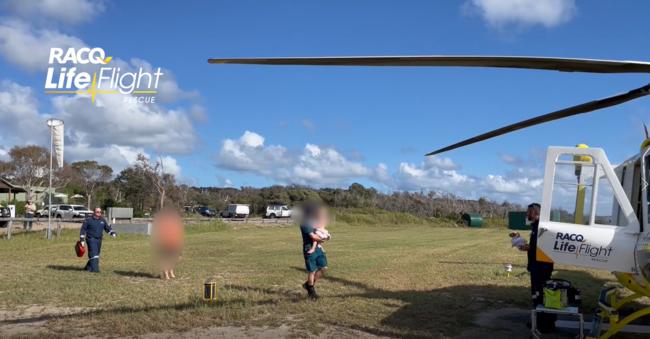 The toddler was attacked by a dingo on Fraser Island.