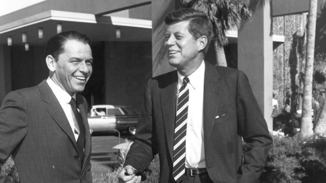 Frank Sinatra was an active supporter of John F Kennedy. Picture: AFP/Getty Images