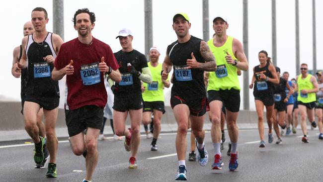 Champion marathon runner Steve Moneghetti reveals the secret to finishing Run for the Kids as fast as you can. Picture: Hamish Blair