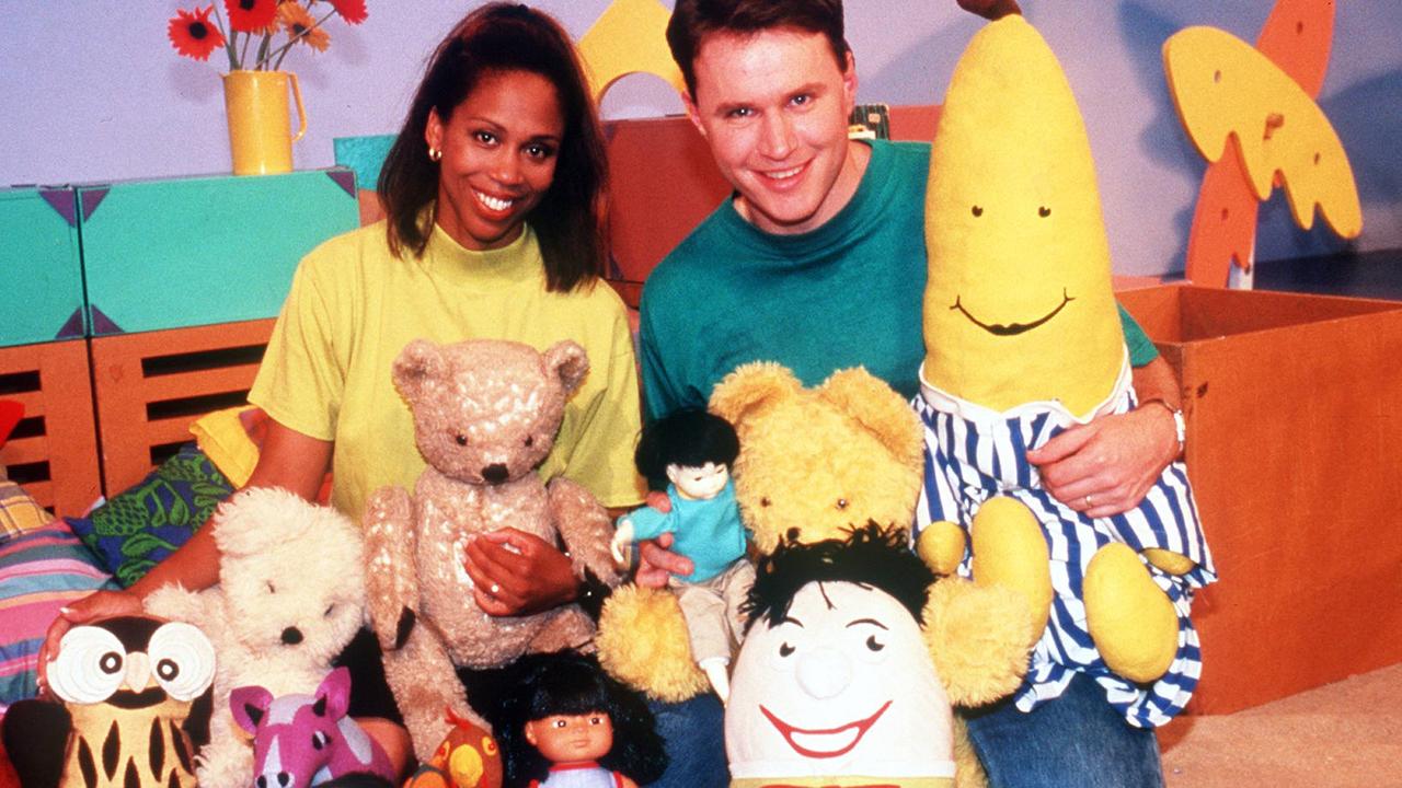 Trisha Goddard (pictured with Colin Buchanan) worked on Play School in Australia in the ’90s.