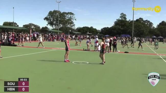 Replay: Netball Queensland State Age Titles - South Coast Navy v Hervey Bay (U12)