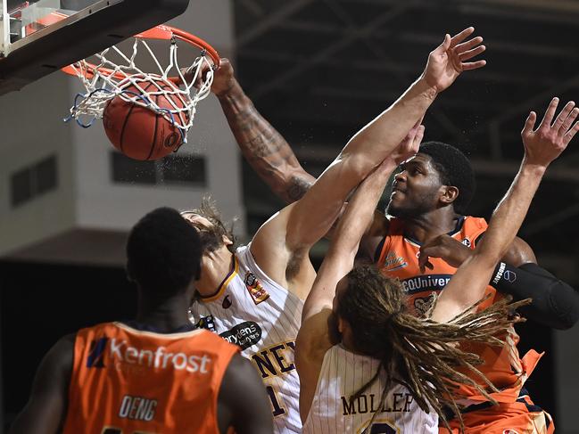 Cameron Oliver is one of the NBL’s best ever dunkers. Picture: Getty Images